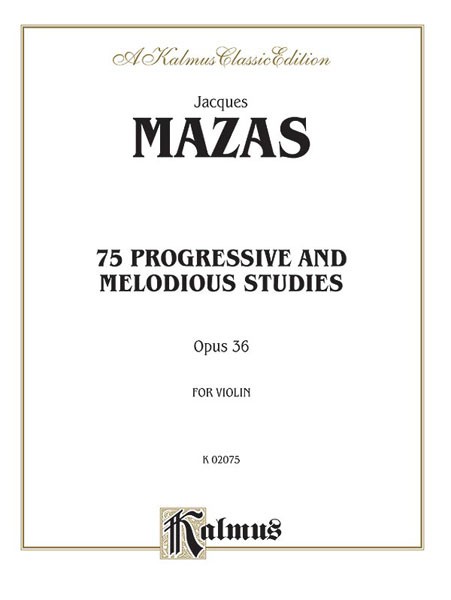 75 Progressive and Melodious Studies, Opus 36