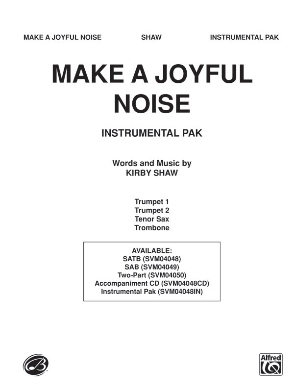 Make a Joyful Noise (Instrumental Pak)