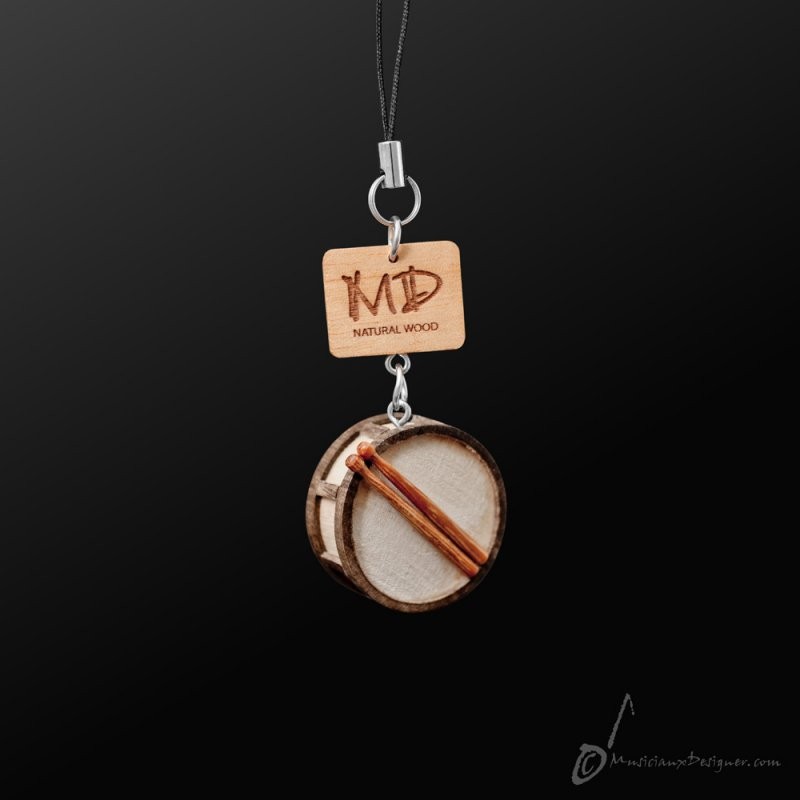 Wooden Strap Snare Drum 3D