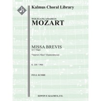 Missa Brevis in C, K. 220/196b "Sparrow Mass" (Spatzenmesse)
