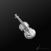 Violin Pin Silver