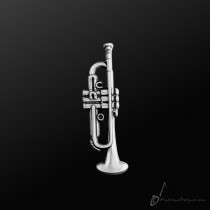 Trumpet Pin Silver