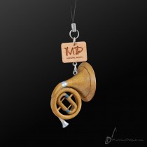 Wooden Strap French Horn 3D