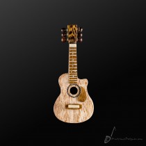 Wooden Acoustic Guitar Pin